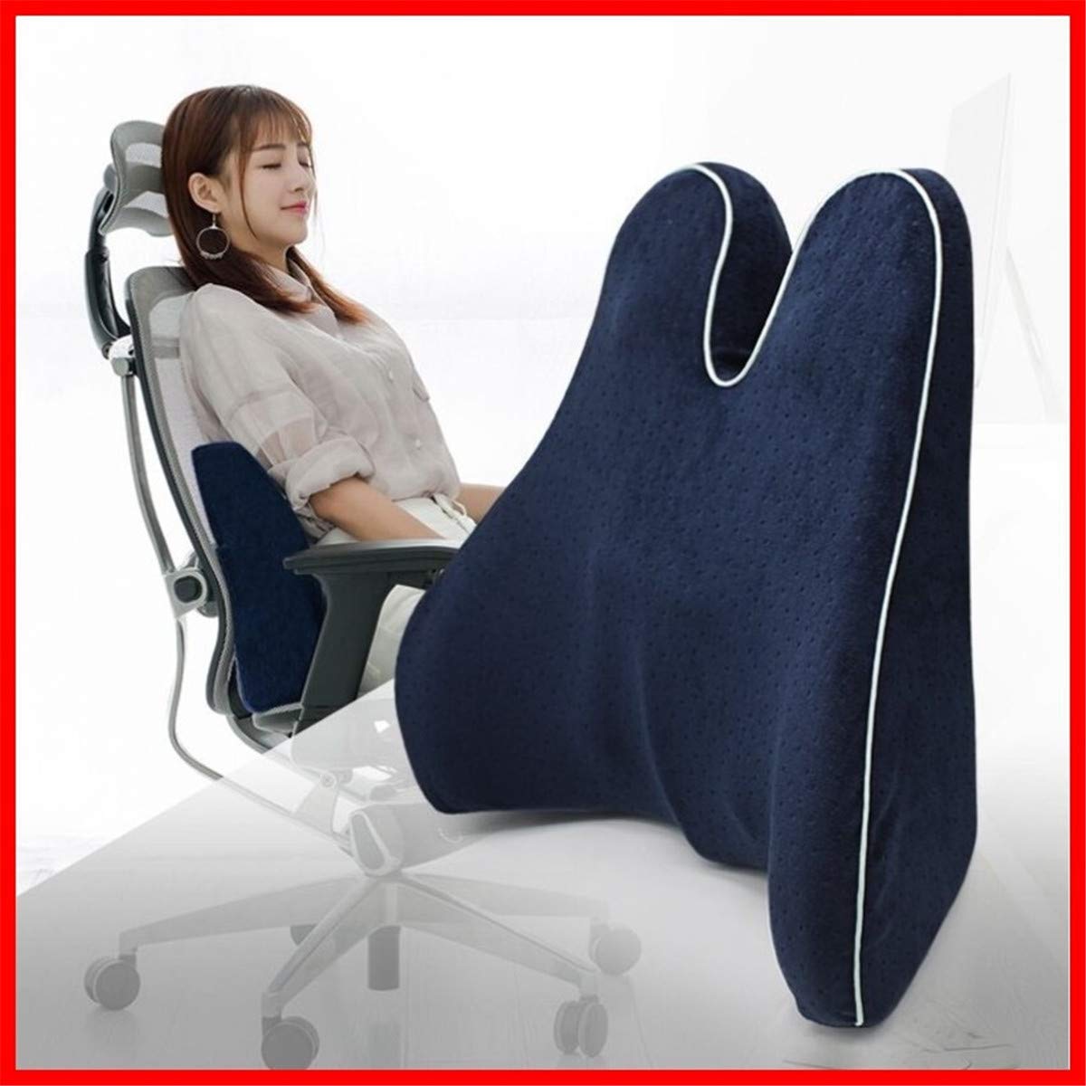 Ergonomisk Lændestøttepude af Memory Foam til Smertefri Sidning