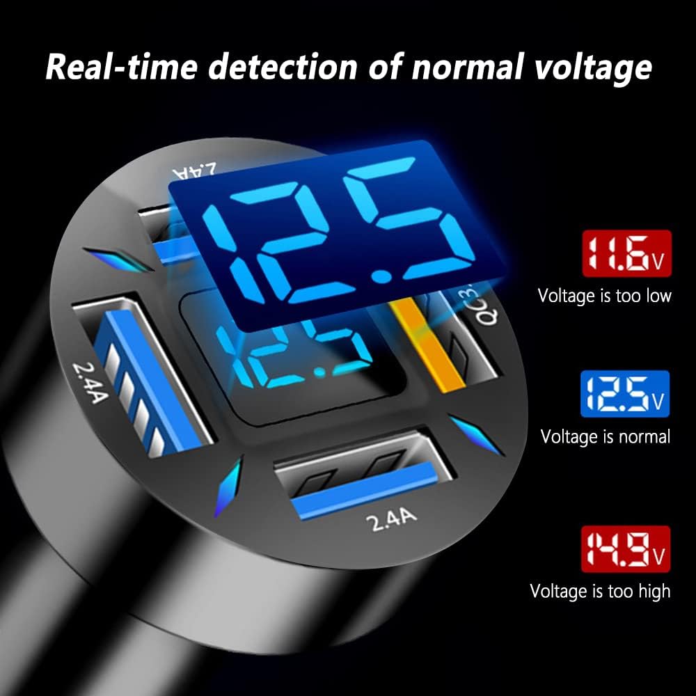 66W Billaddare med USB PD och QC 3.0 – Universal 12-24V
