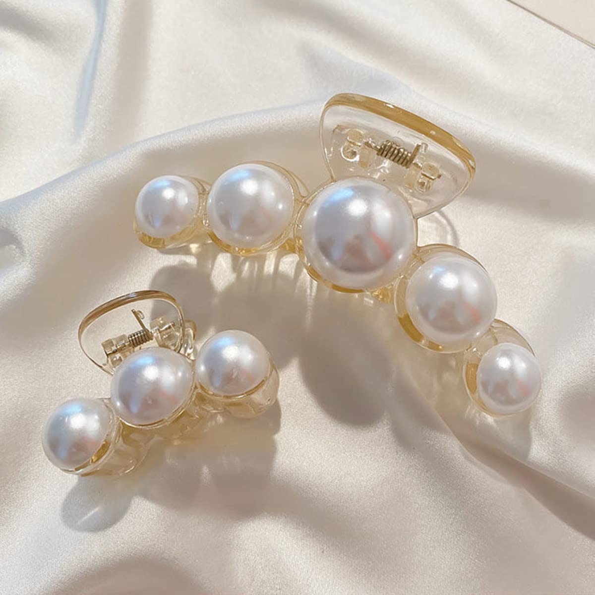 Eleganta hårnålar med pärlor - Set med 4 st.