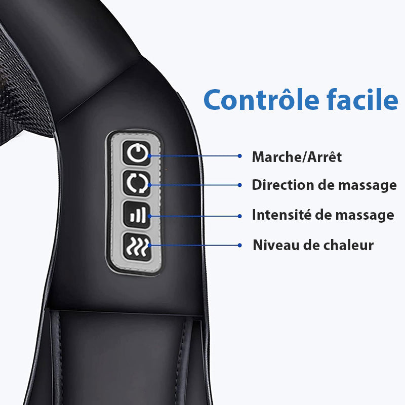 4D Shiatsu Massager til Nakke & Skuldre med Varmefunktion