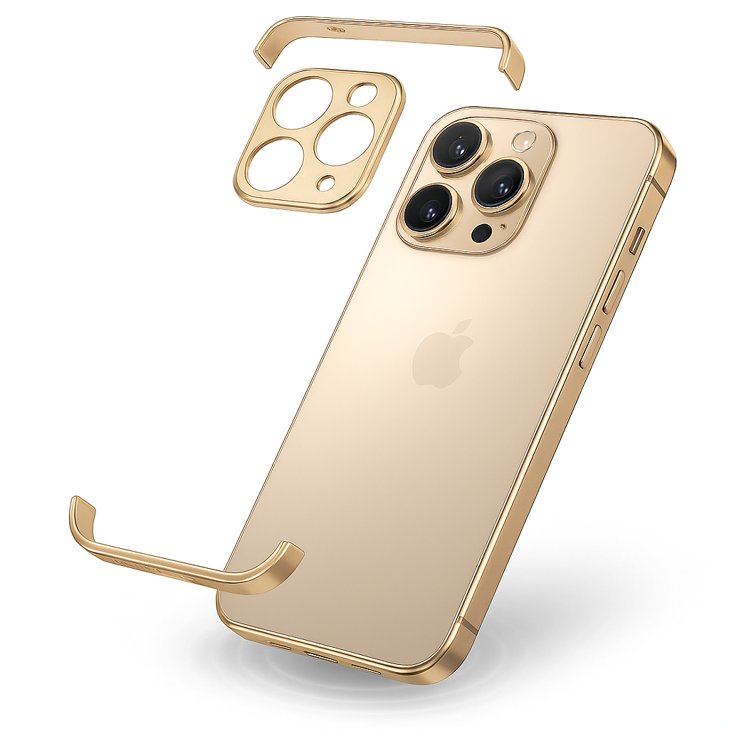 Slankt och minimalistiskt metallskydd för smartphone