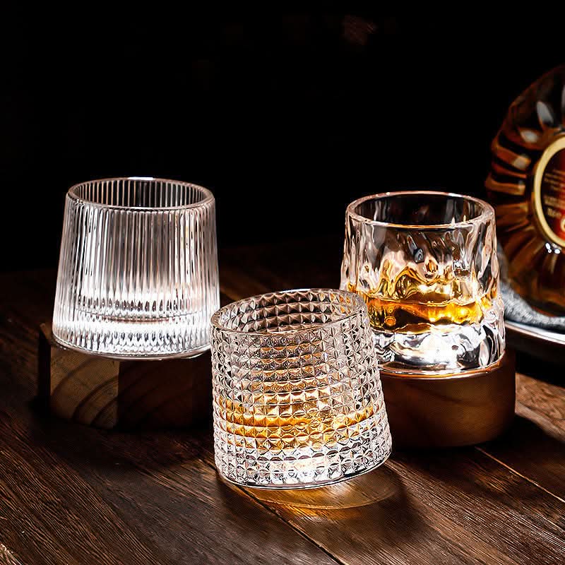 Elegant whiskyglas med snurrfunktion i Japan-stil