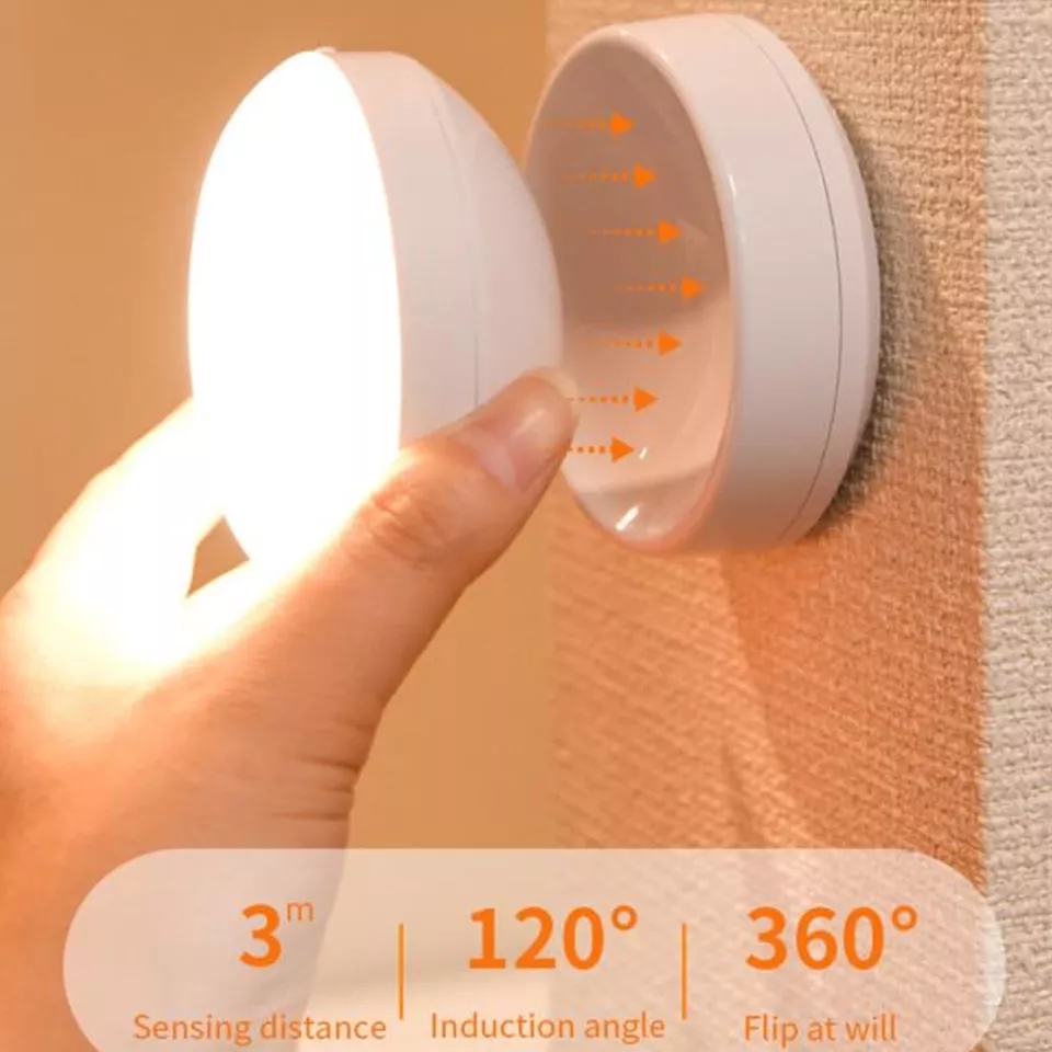 Energisnål LED-vägglampa med rörelsesensor
