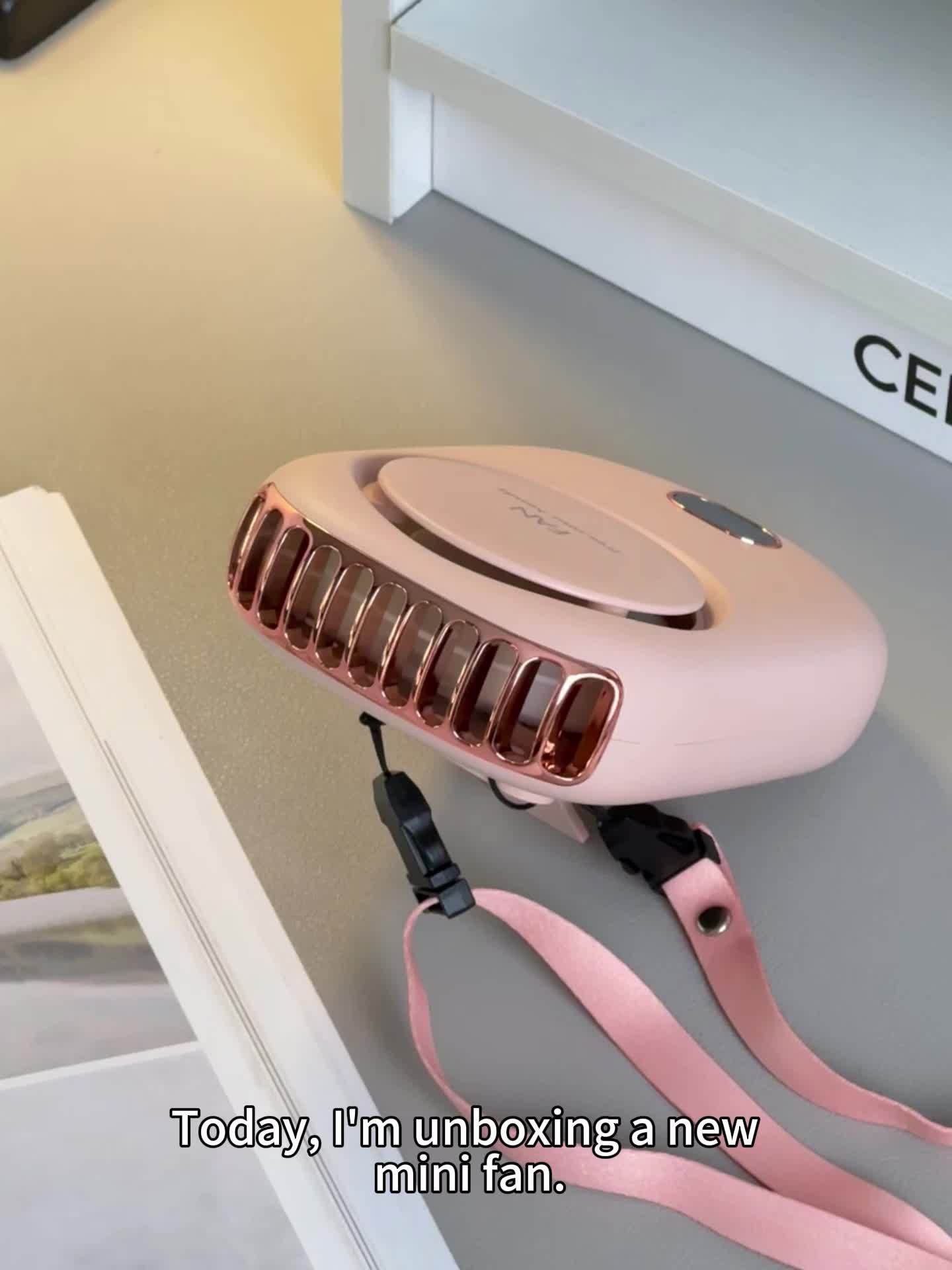 Bærbar Nakkeventilator med USB-opladning – Letvægtsdesign med Justerbare Hastigheder