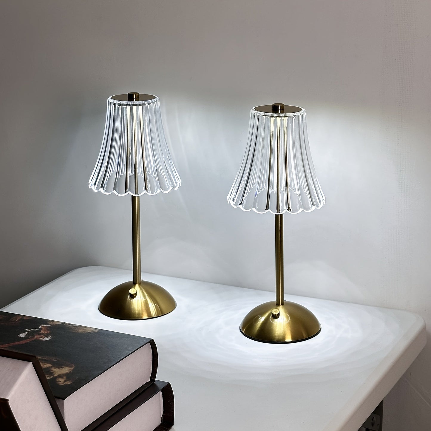Elegant og Justerbar LED Bordlampe med Touch Sensor