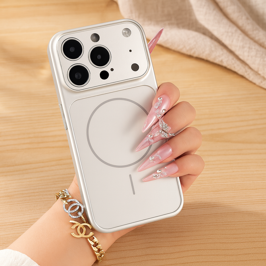 Magnetiskt fodral för iPhone – Elegant skydd med ringdesign