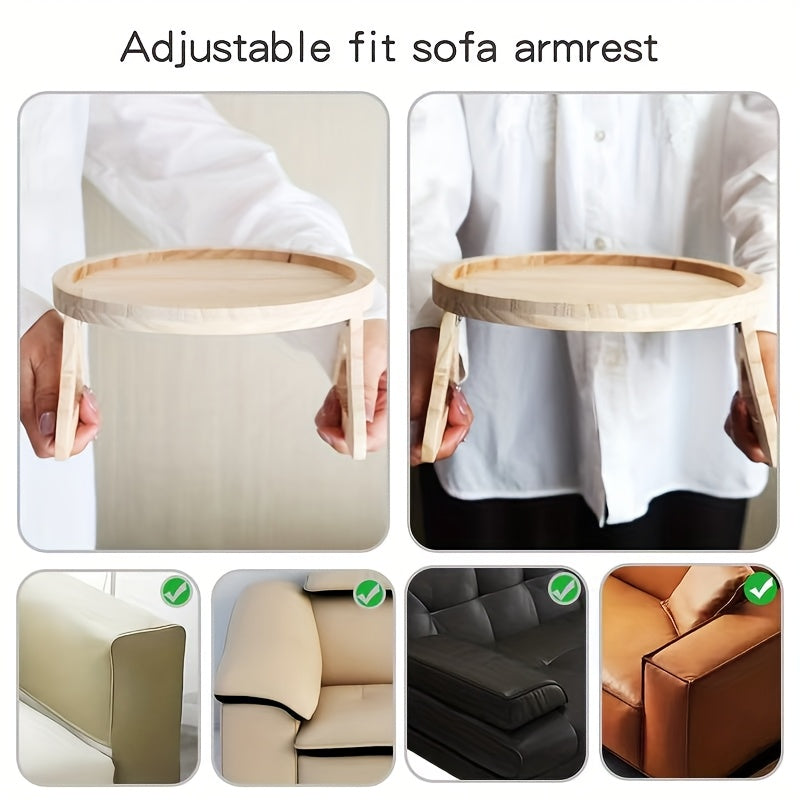 Praktisk bambusbricka – perfekt för soffa och säng