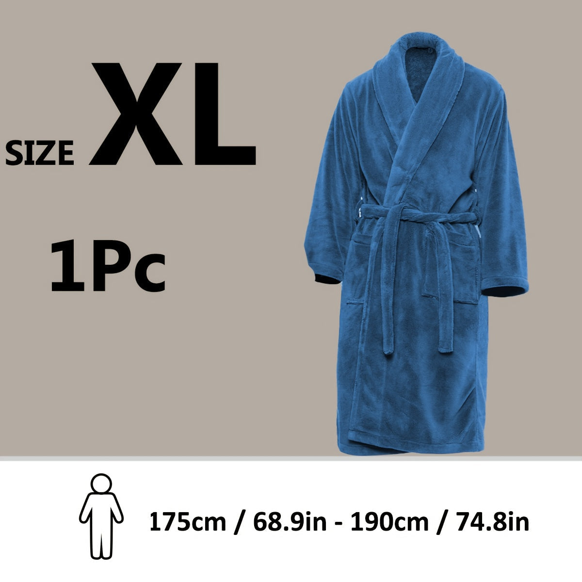 Lyxig Unisex Badrock i Mjuk Fleece – Komfort och Värme