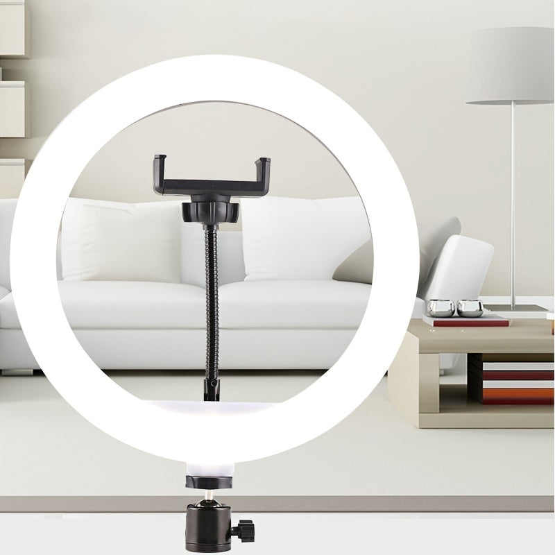 LED-ringlampa med justerbart stativ – Perfekt för smink & vloggning