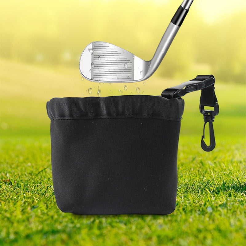 Golfklubba- och golfbollsrengöringspåse
