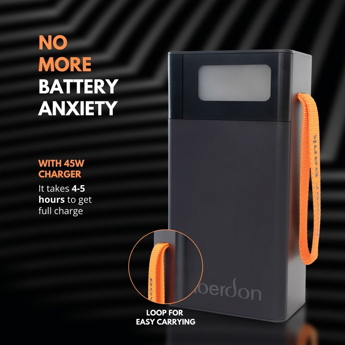 Powerbank til bærbare computere | 40.000 mAh med 100 W PD hurtigopladning