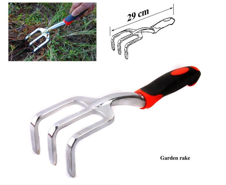 Effektivt trädgårdsset med ergonomiska redskap och väska
