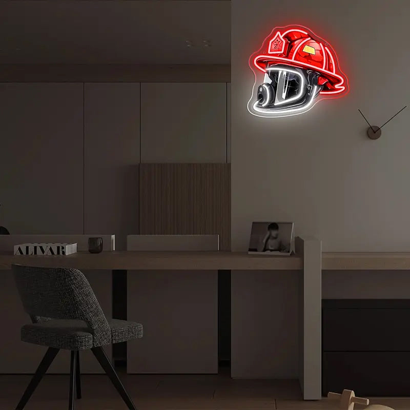 Neon Fyrverkerihjälm med Zentronix Design