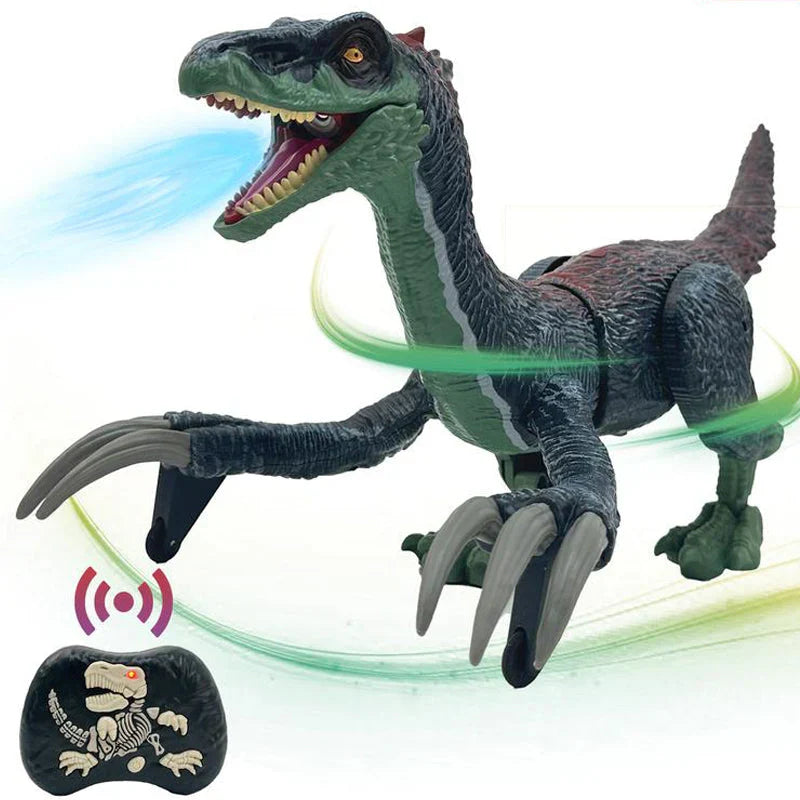 Fjärrstyrd dinosaurie med dimfunktion