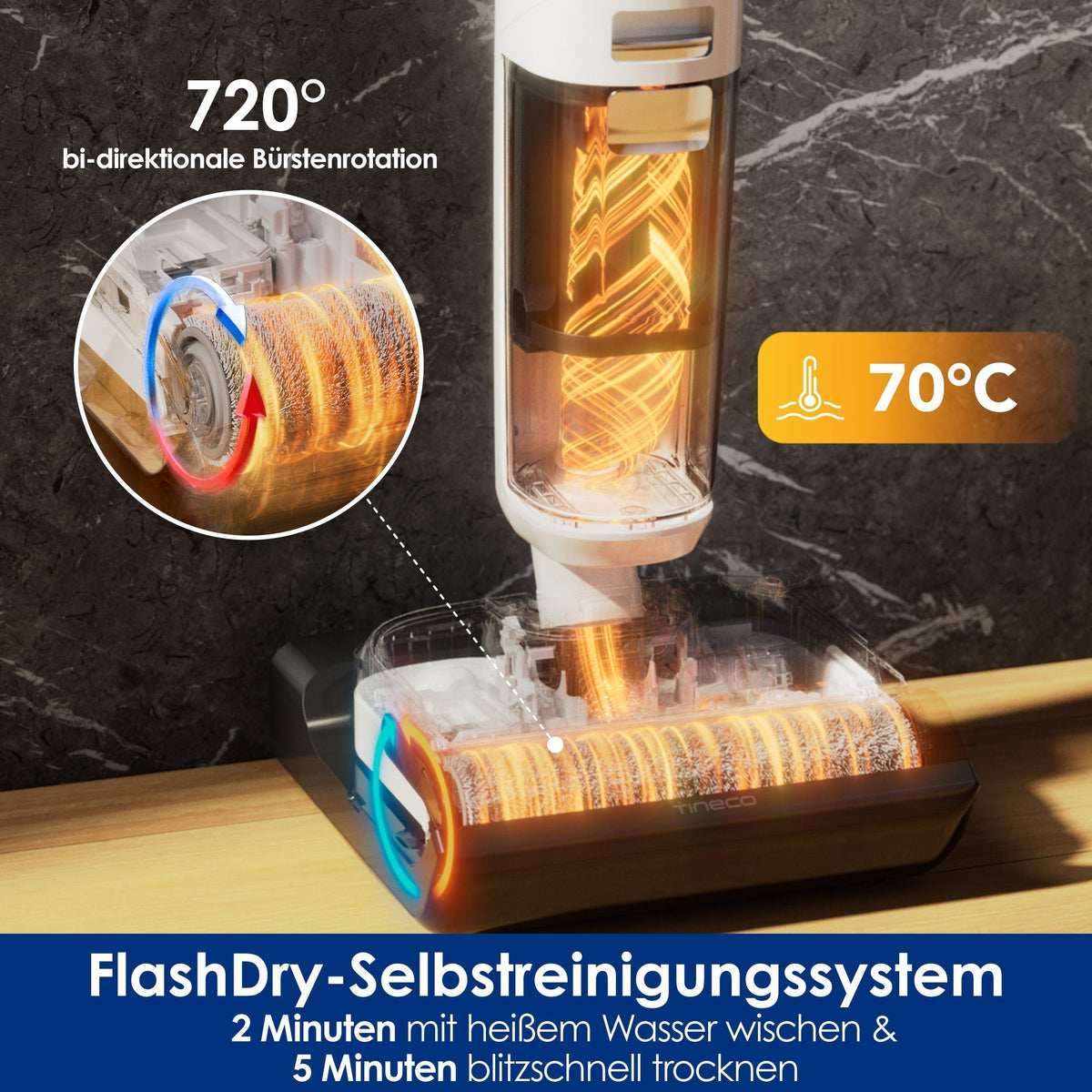 Fugtvacuum og tørresuger | Tineco FLOOR ONE Stretch S6 med smart rengøring