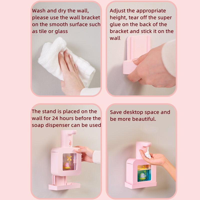 Söt Pet Transparent Automatisk Tvåldispenser
