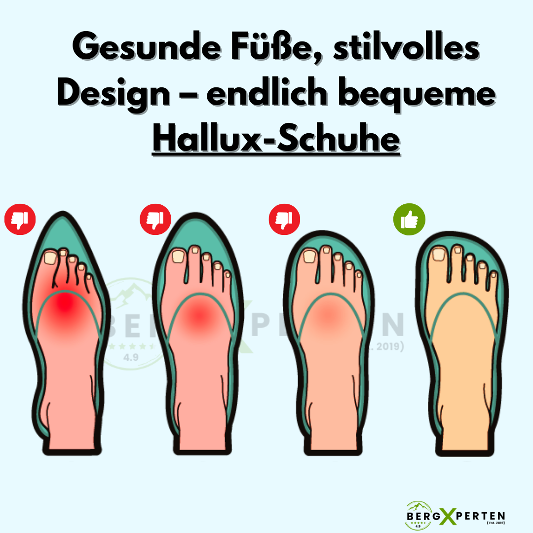 Ergonomiska vandringsskor för hallux valgus
