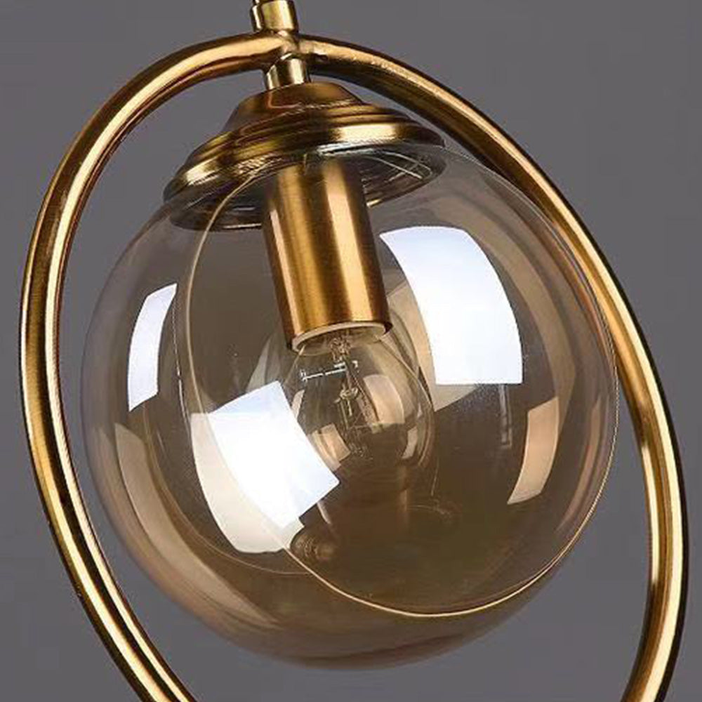 Elegant Glaspendel med Gylden Ramme til Moderne Hjem