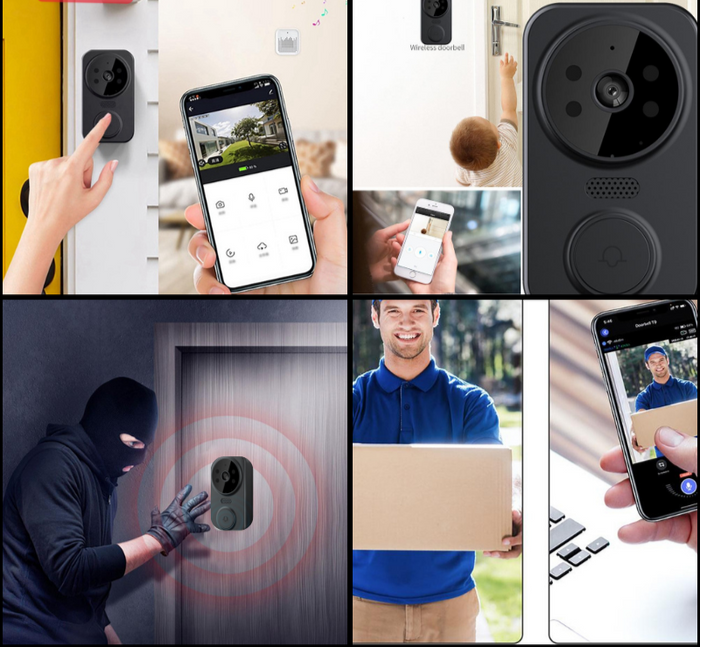 Smart Wi-Fi-dörrklocka med kamera – Säkerhet med stil