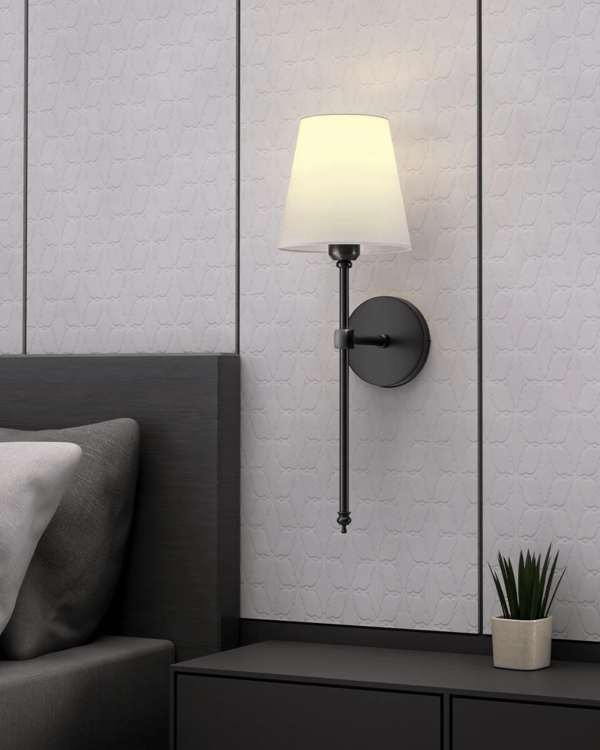 Elegant væglampe med justerbar lysstyrke og tidløst design