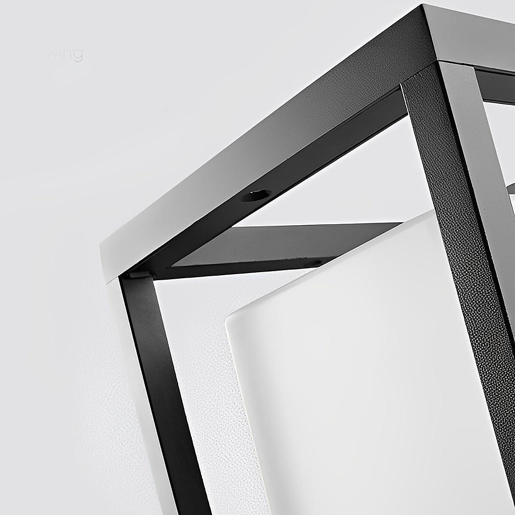 Solcelledrevet Udendørs LED Lampe i Sort Aluminium