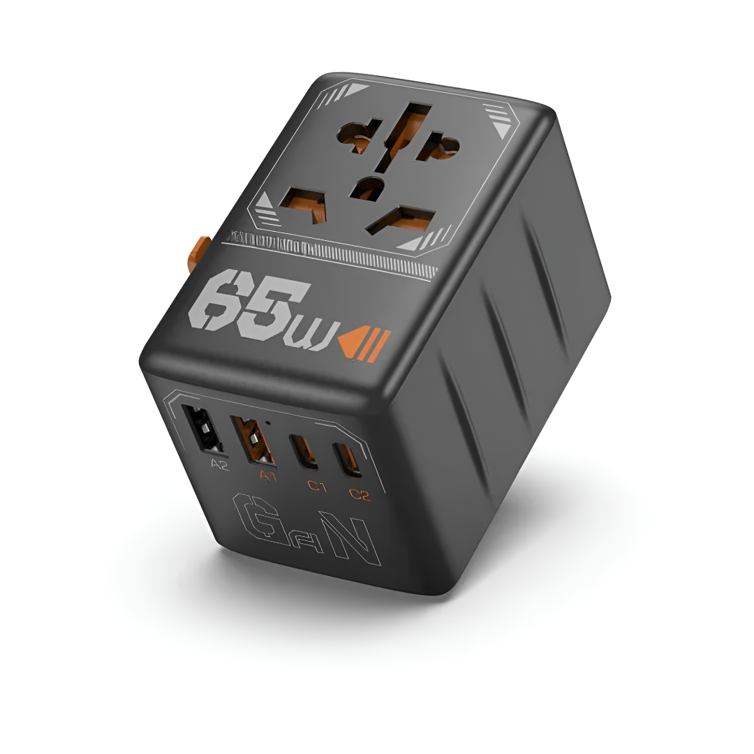 Rejseadapter 100W med Global Kompatibilitet og USB-C