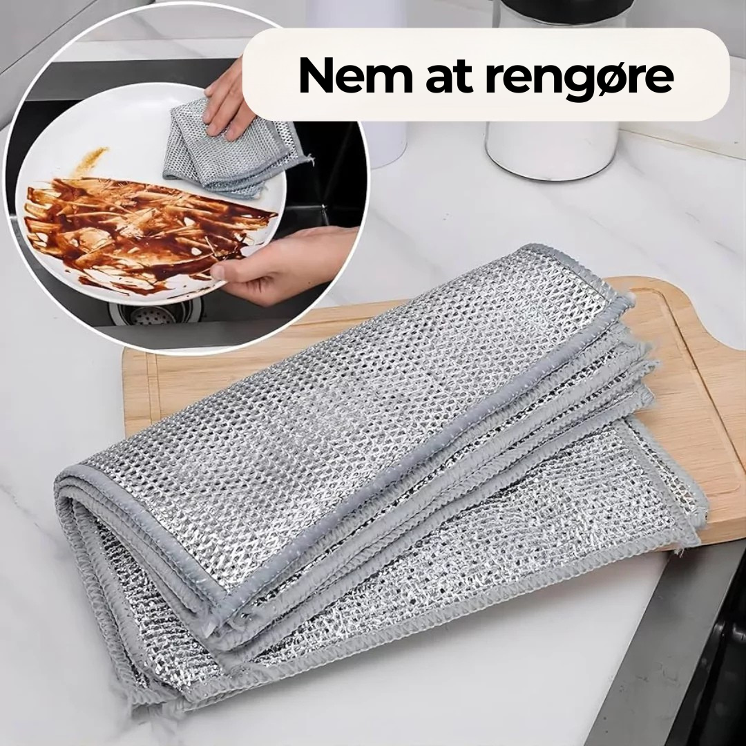 Effektiv Ståltrådsklud: Skånsom Rengøring Uden Kemikalier