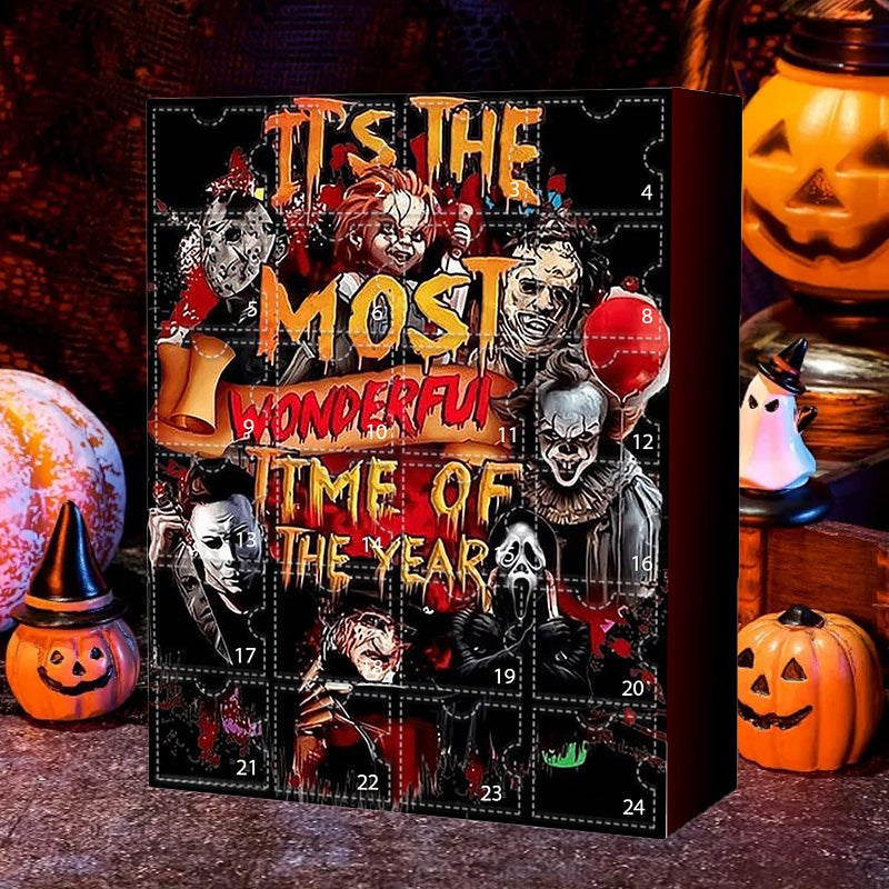 Halloween Adventskalender med figurer fra skræmmende film