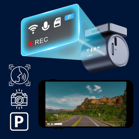 Mini Dashcam med 2K Video - Diskret Bilovervågning Døgnet Rundt