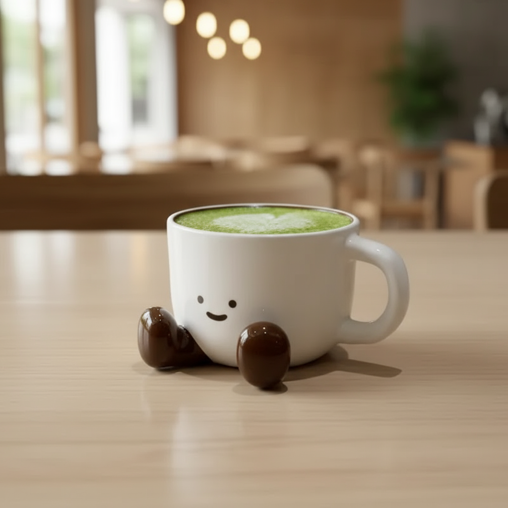 Keramisk Mugg med Sött Ansikte - Lycklig Design