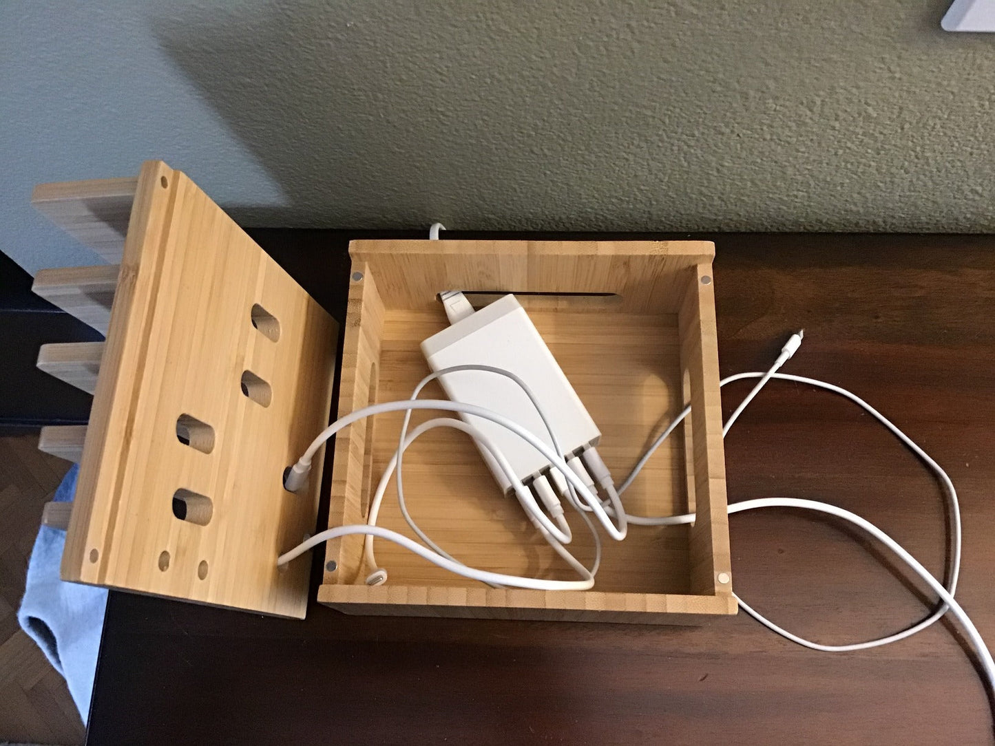 BambooCharge Hub | 5-Port USB Oplader & Organizer