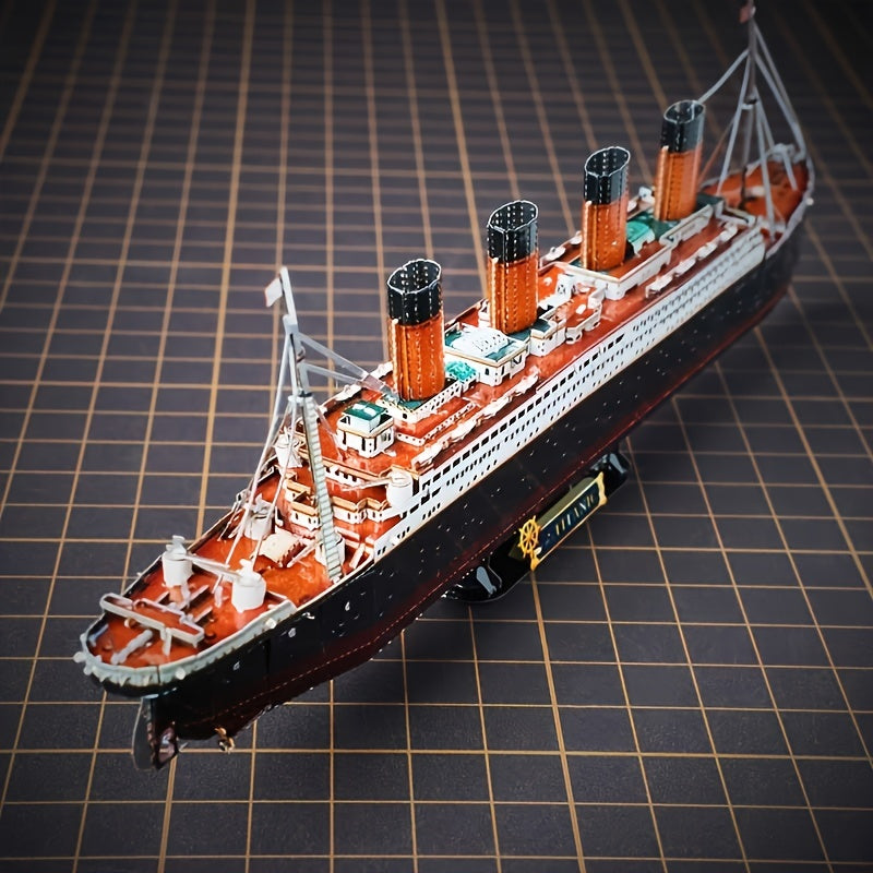 3D-modell i metall av Titanic – detaljerad gör-det-själv-modell för kreativa