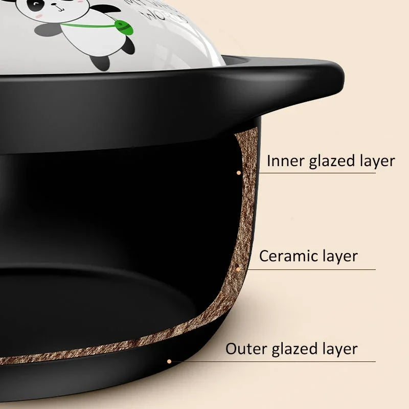 Sød Panda Japansk Stil Non-stick Stegepande