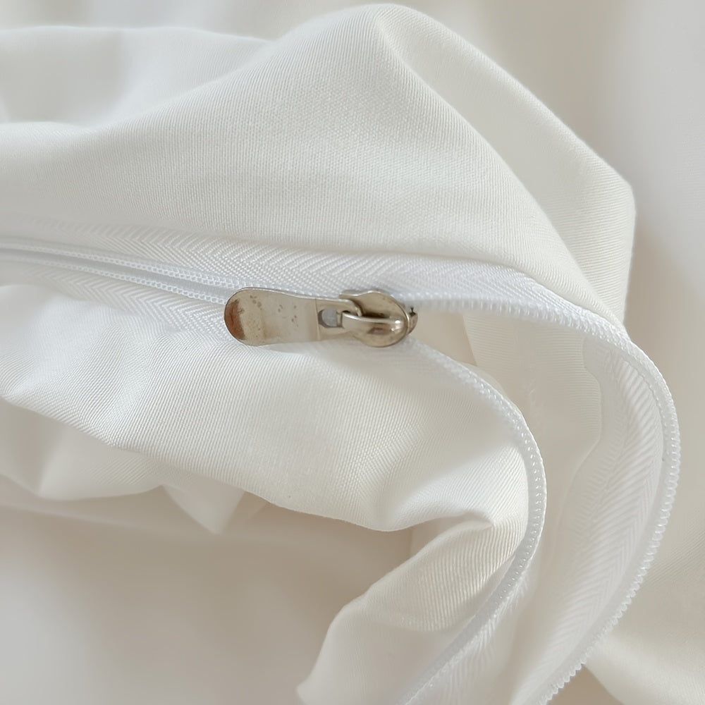 Elegant sängklädesset med blommigt motiv – påslakan och örngott