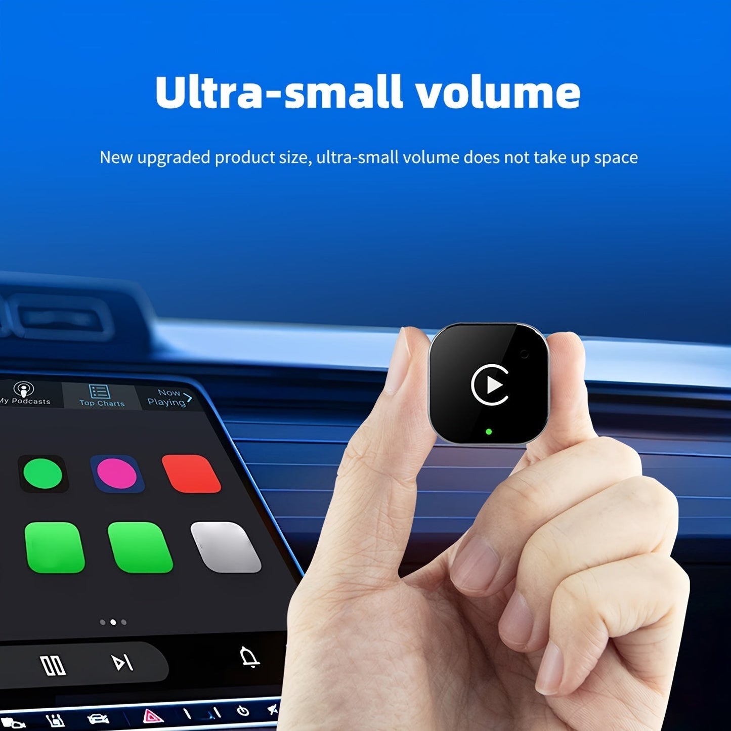 Trådlös biladapter för CarPlay och Android Auto – Snabb installation