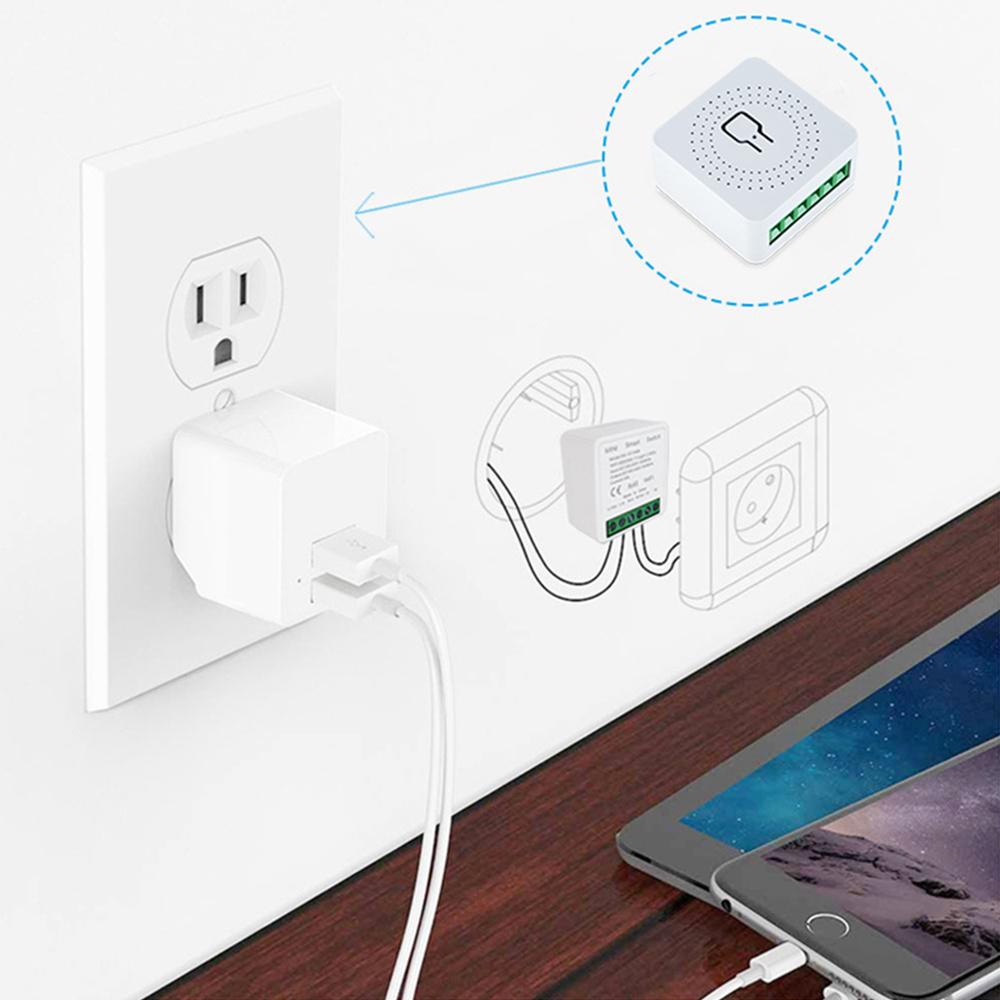 Smart WiFi-strömbrytare med timer och appstyrning för hemmet