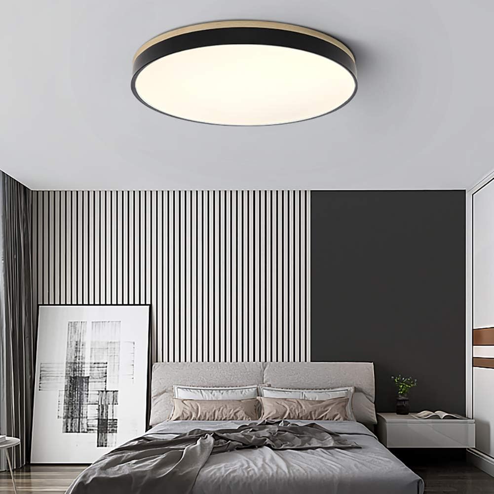 Moderne Loftlampe i Træ med Energibesparende LED