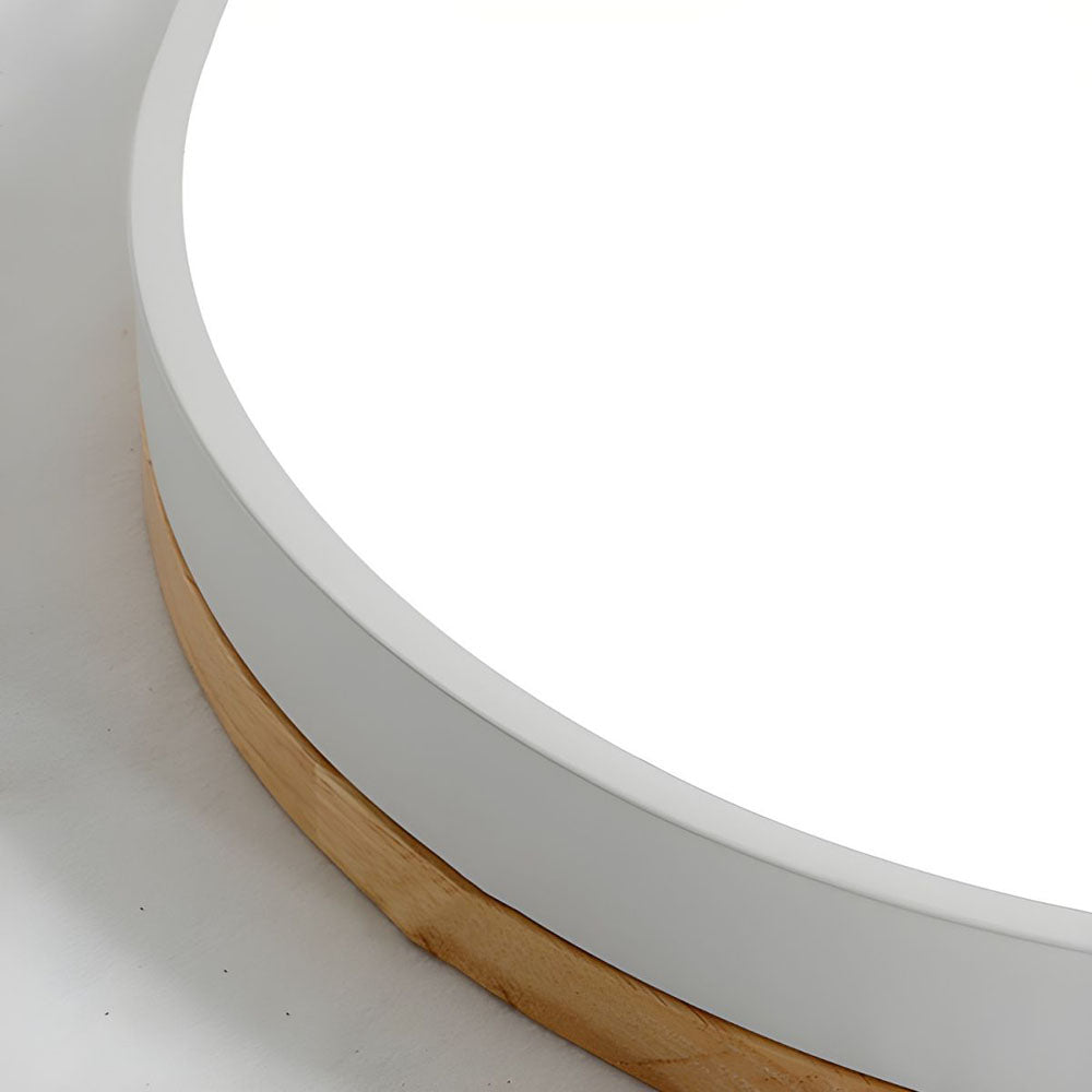 Moderne Loftlampe i Træ med Energibesparende LED