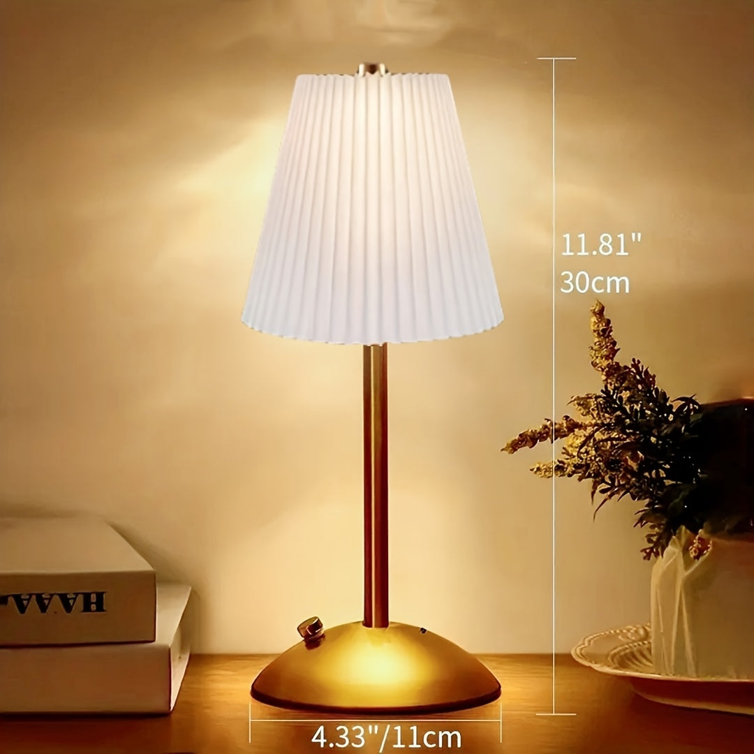 Stilfuld LED Bordlampe med Berøringskontrol & Genopladning