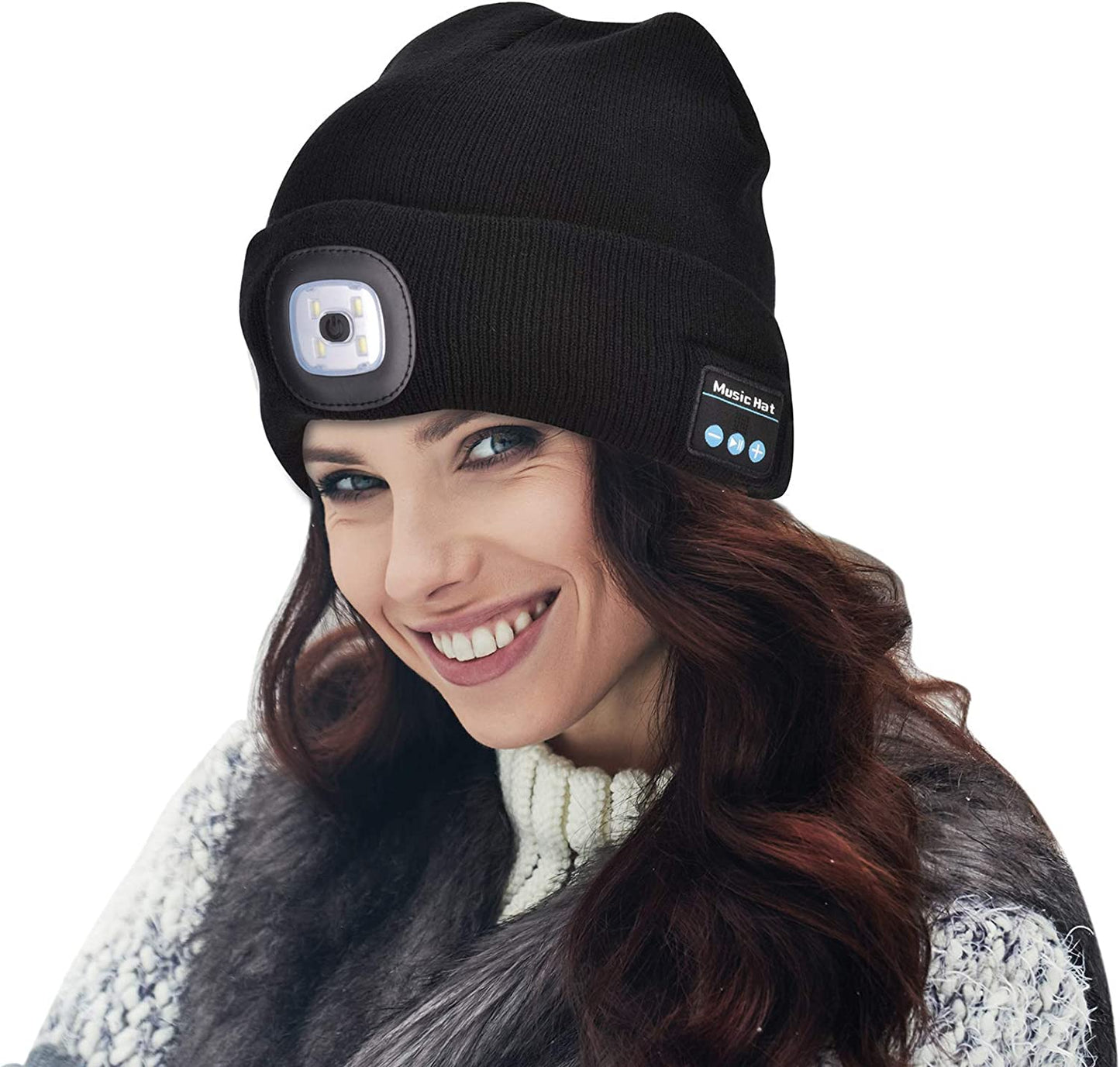 Smart mössa med Bluetooth och LED-ljus