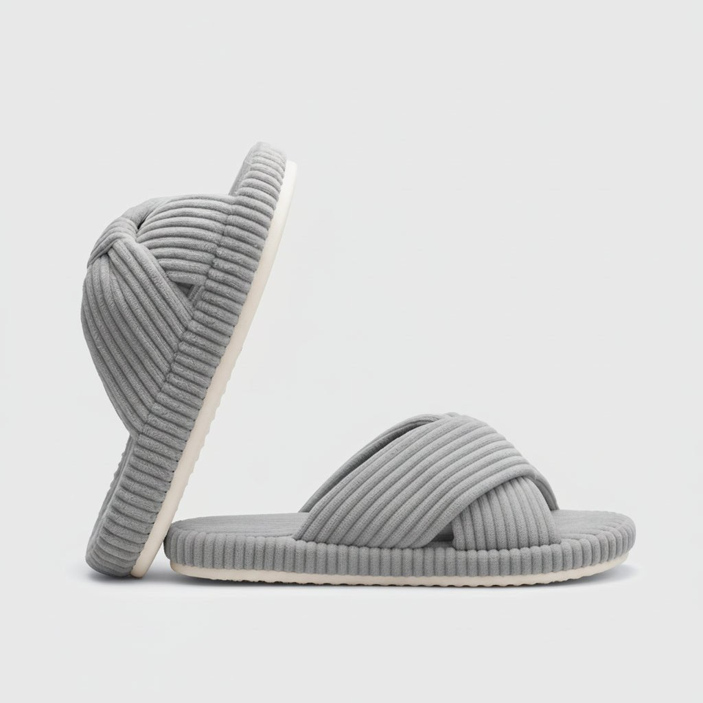 Damesutsko med Memory Foam og Åben Tå - Stilfuld Komfort
