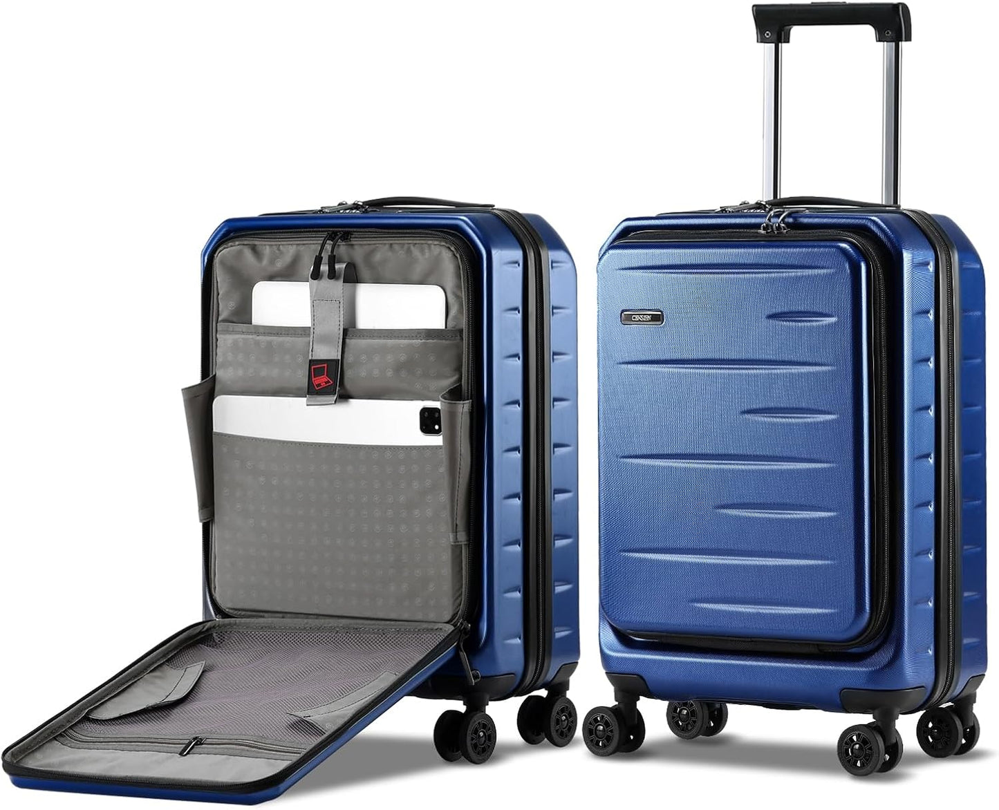 Udvidelig håndbagage med frontlomme og TSA-lås