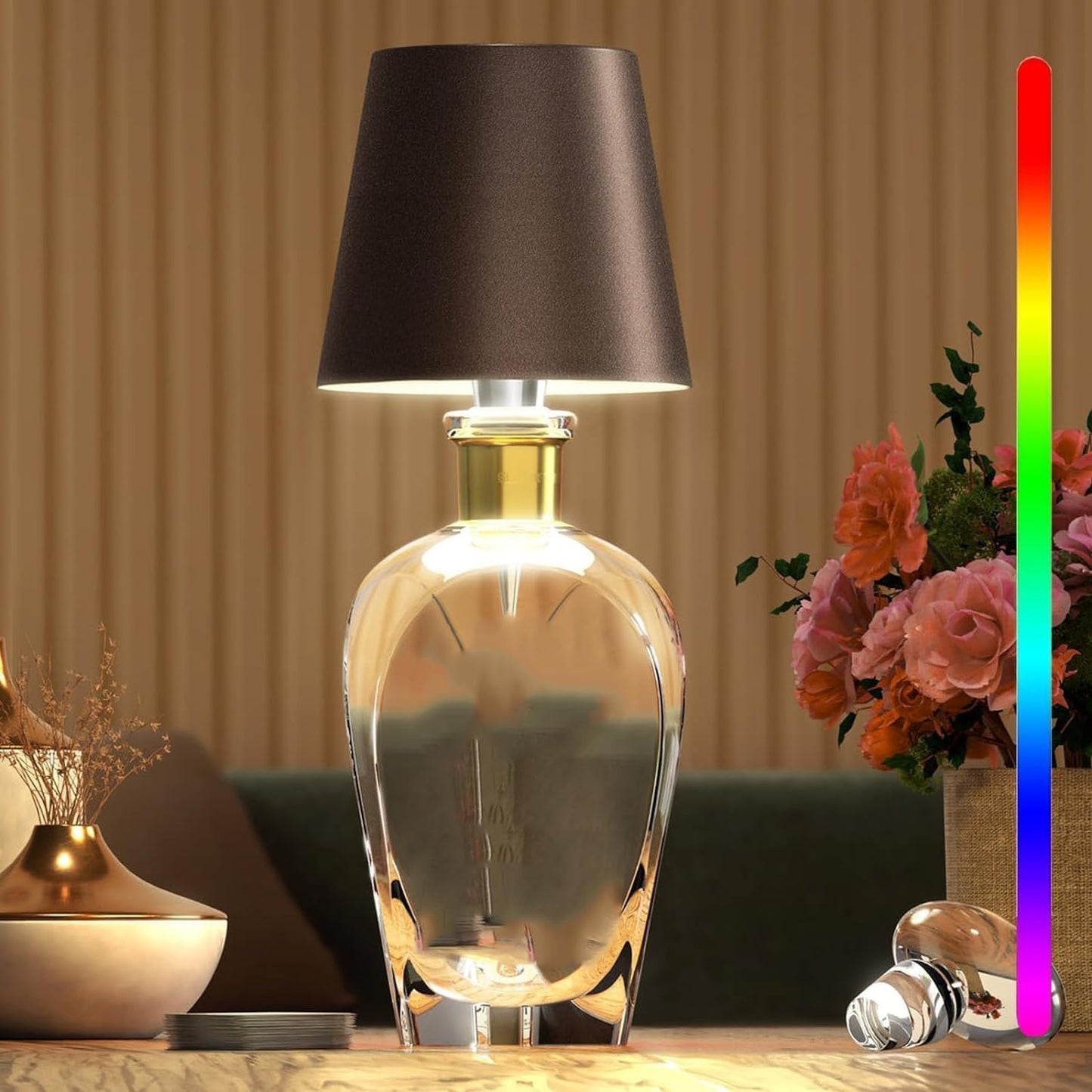 Elegant Genopladelig Bordlampe med Touch & Lang Batteritid