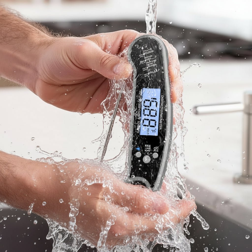 Vandtæt Digital Madtermometer med Hurtig LCD Læsning