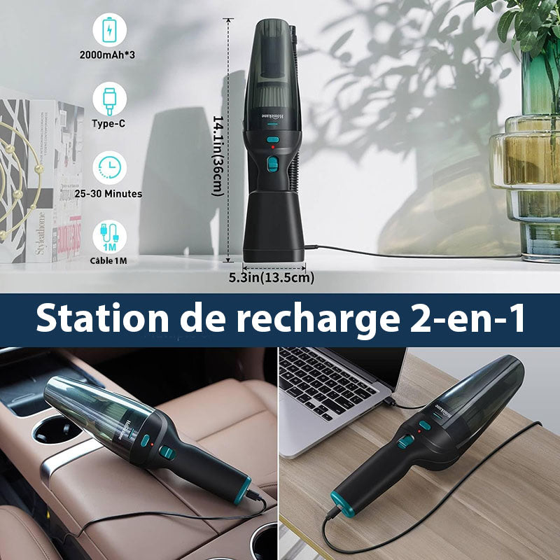 Kraftfuld Trådløs Håndstøvsuger med HEPA-filter og Lang Batteritid