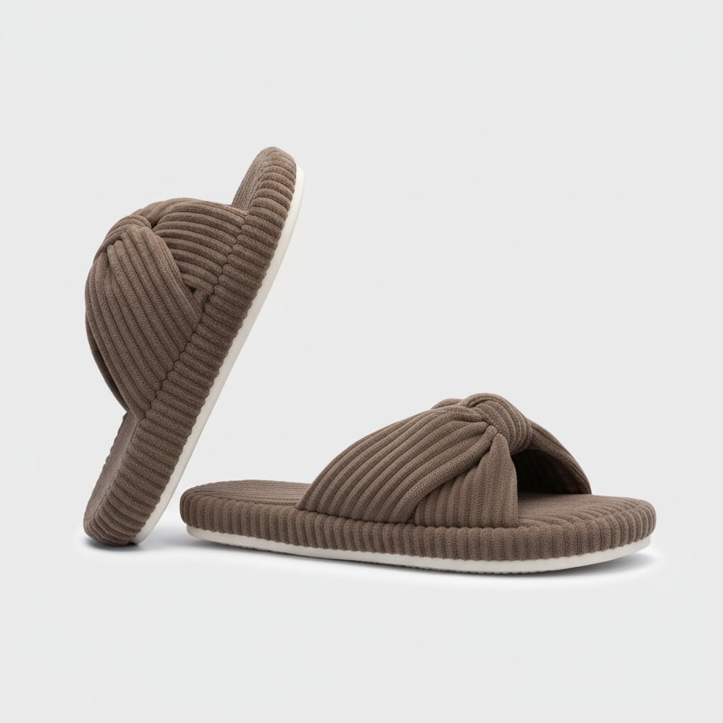Damesutsko med Memory Foam og Åben Tå - Stilfuld Komfort