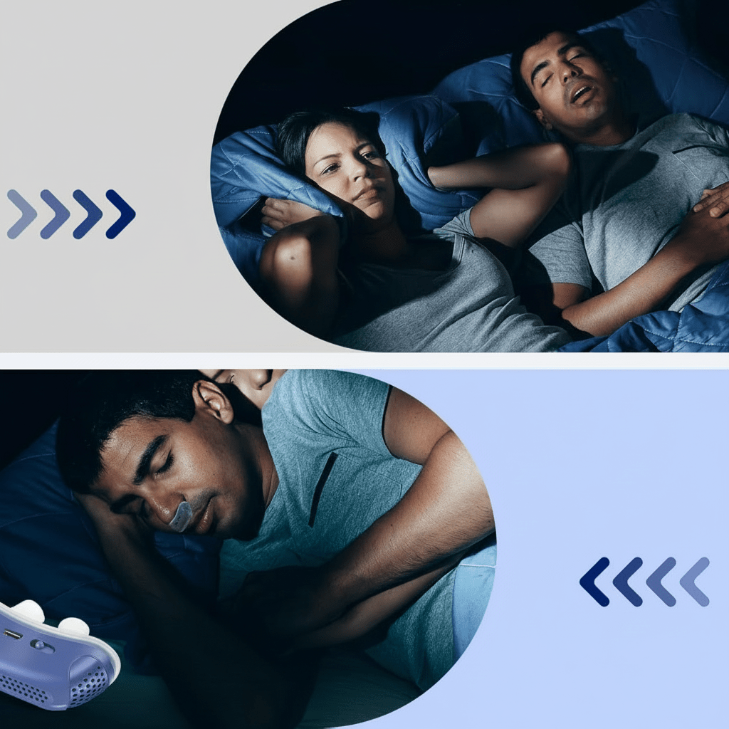 Rejsestørrelse Mikro CPAP Enhed til Snorkestop & Bedre Søvn