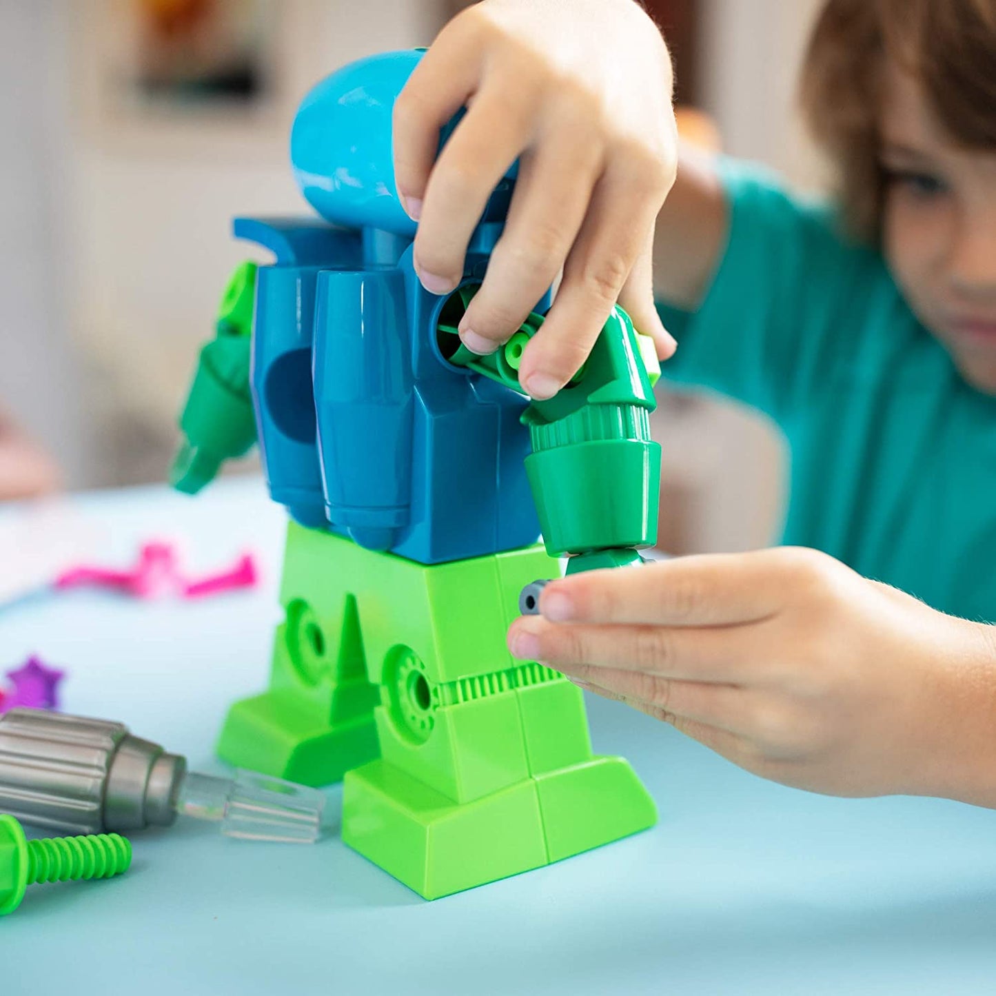 Robotar Lego-leksaker för barn, att lära sig genom ingenjörskonst