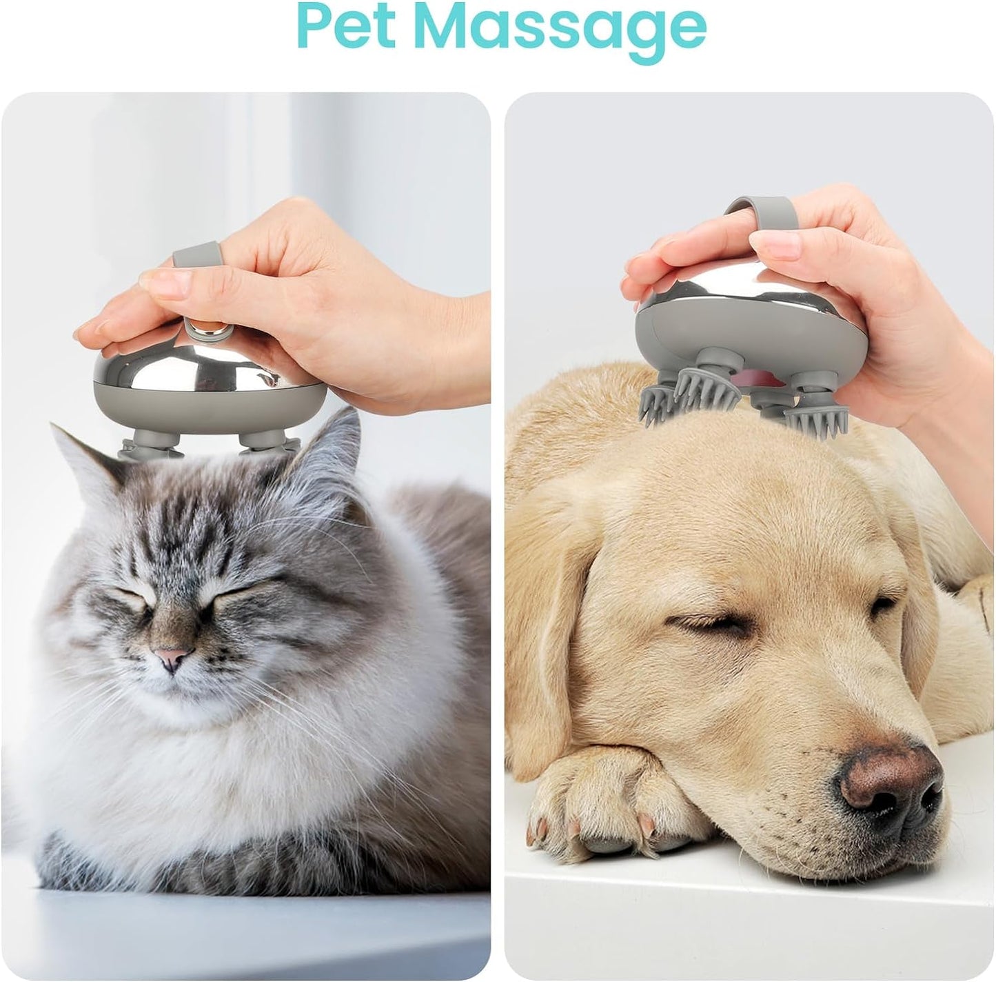 Bärbar elektrisk hårbottenmassager