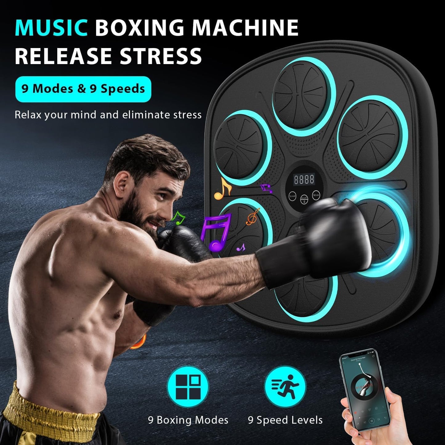 Smart musikboxmaskin för träning - Enkel väggmontering